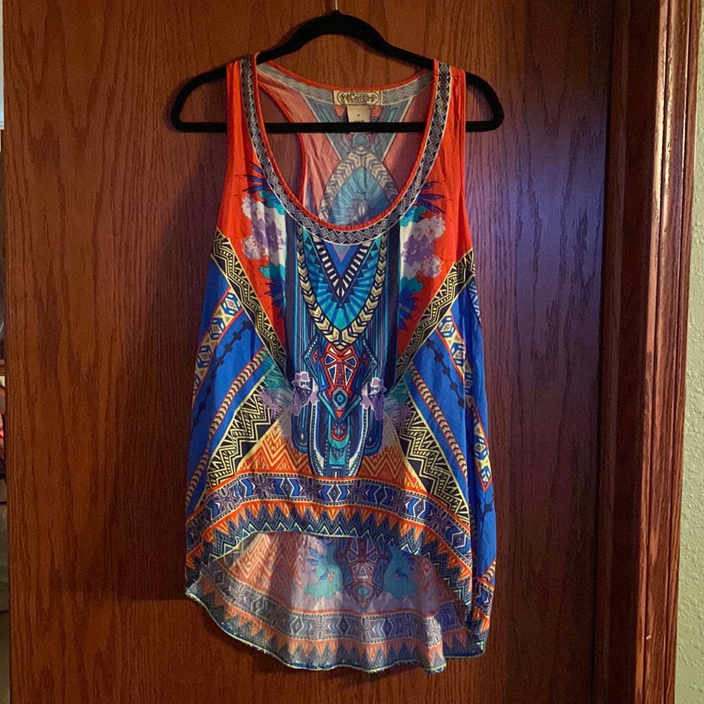 Flying Tomato High Low Sleeveless Tunic